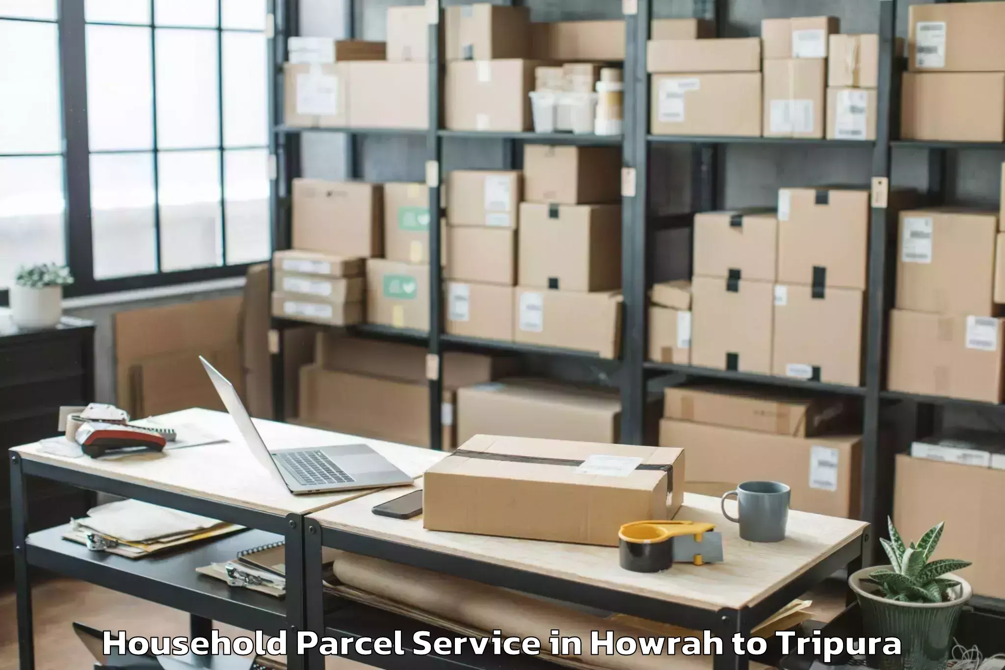 Get Howrah to Manughat Household Parcel